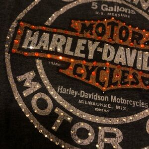Harley-Davidson Dark Gray Tee with Iconic Logo